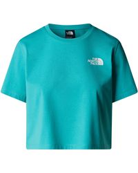 The North Face - Simple Dome Crop T-Shirt - Lyst