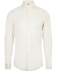 BOSS - H Hank Spread Long Sleeve Oxford Shirt - Lyst