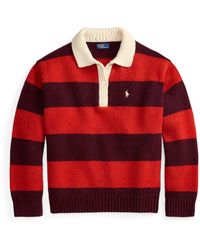 Polo Ralph Lauren - Sweater Rugby Knitted Long Sleeve Polo Shirt - Lyst