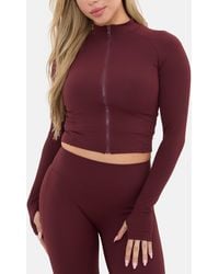 I Saw It First - Zip Thru Long Sleeve Top - Lyst