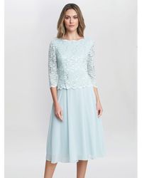 Gina Bacconi - Rona Midi Dress With Bodice And Skirt - Lyst