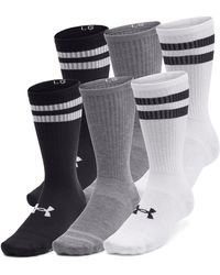 Under Armour - Ua Essential 6Pk Crew Sock Adults - Lyst