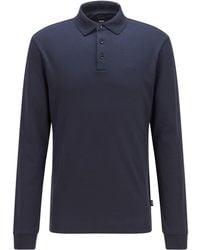 BOSS - Hbb Pado 30 Long-Sleeve Polo Shirt, Iconic Logo Embroidered - Lyst