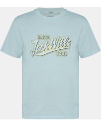 Jack Wills - Retro Graphic Cotton Short Sleeve Crew Neck T-Shirt - Lyst