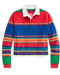 Polo Ralph Lauren - Long Sleeve Cropped Rugby Top - Lyst