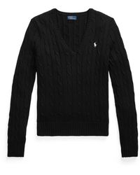 Polo Ralph Lauren - Cable-Knit V-Neck Jumper - Lyst