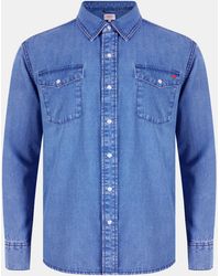 Lee Cooper - Long Sleeve Denim Shirt - Lyst