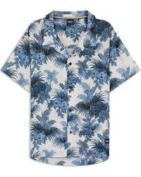BOSS - Bodywear Short Sleeve Beach Shirt - Lyst
