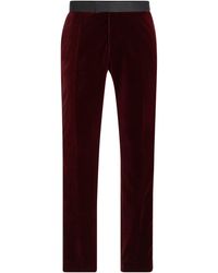 BOSS - Genius Tux Cotton Slim Fit Suit Trousers - Lyst