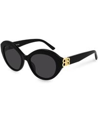 Balenciaga - Bb0133S Round Sunglasses - Lyst
