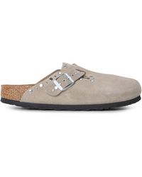 Birkenstock - Boston Rivet Flat Mules - Lyst