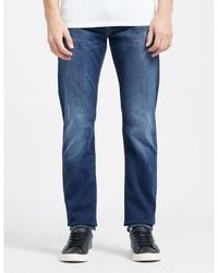 Armani Exchange - J13 Faded Denim Slim Fit Jeans - Lyst