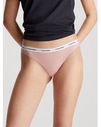 Calvin Klein - Logo Thong - Lyst