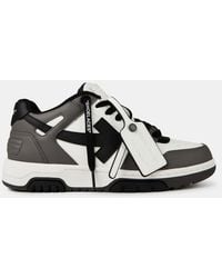 Off-White c/o Virgil Abloh - Out Of Office Logo-Embroidered Leather Low-Top Trainers - Lyst