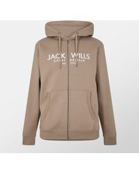 Jack Wills - Pinebrook Graphic Zip Hoodie - Lyst