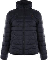 Farah - Meeson Hooded Long Sleeve Short Puffer Jacket - Lyst