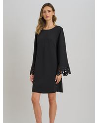 Gina Bacconi - Anisa Lace-Cuff Shift Dress - Lyst