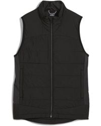 PUMA - Kyley Quilted Long Sleeve Performance Polo Shirt - Lyst