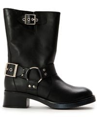 Steve Madden - Blessing Motorcycle Boots With Block Heel - Lyst