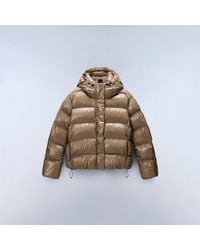 Napapijri - Glane Mirror Zip Adjustable Hood Short Puffer Jacket - Lyst