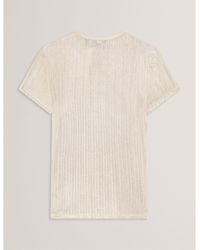 Ted Baker - Metallic Slim Fit T-Shirt - Lyst