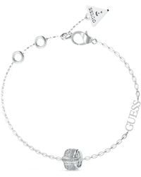 Guess - Fabulous Me Stainless Steel Charm Bracelet - Lyst