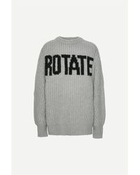 ROTATE BIRGER CHRISTENSEN - Brandy Knitted Crew Neck Jumper - Lyst