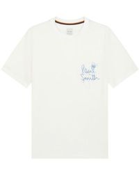 Paul Smith - Paul Orchid Emb Tee Sn42 - Lyst