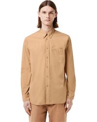 Lacoste - Long Sleeve Plain Shirt - Lyst