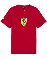 PUMA - Scuderia Ferrari Shield Tee - Lyst