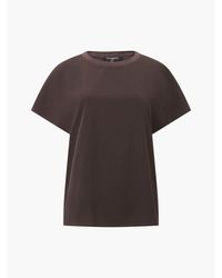 French Connection - Crepe Crew Neck Regular Fit T-Shirt - Lyst