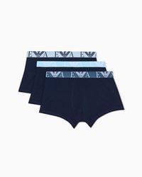 Emporio Armani - Core Logo Boxers 3-Pack - Lyst