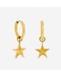 Jon Richard - Plated Waterproof Star Huggie Earrings - Lyst