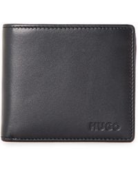 HUGO - Subway Leather Bi-Fold Card Wallet - Lyst