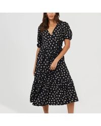 Brave Soul - V Neck Wrap Dress - Lyst