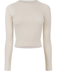 Brave Soul - Bs Long Sleeve Ribbed Top With Round Neck - Lyst