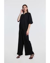 Be You - Tie Front Top And Trouser Co-ord Set - Lyst