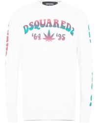 DSquared² - Smoke Long Sleeve T-shirt - Lyst