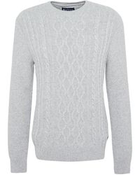 Barbour - Essential Chunky Cable Jumper - Lyst