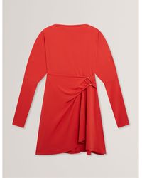 Ted Baker - Wrap Mini Dress - Lyst