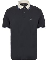ARMANI EXCHANGE - Short Sleeve Polo Shirt - Lyst