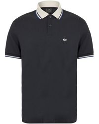ARMANI EXCHANGE - Short Sleeve Polo Shirt - Lyst