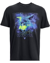 Under Armour - Rock Night Short-Sleeve Performance Gym Top - Lyst