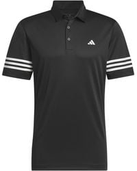 adidas - 3 Stripe Polo Shirt - Lyst