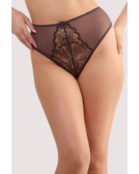 Playful Promises - Sierra Embroidery High Waist Thong - Lyst