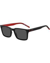 HUGO - Rectangular Wayfarer Sunglasses - Lyst