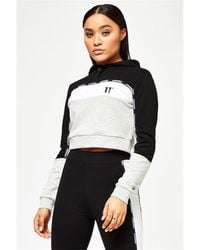 11 Degrees - Taped Cropped Oth Hoodie - Lyst