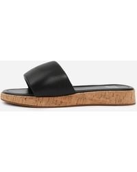 Where's That From - Pu Julia Flatform Sliders Sandal Ladies - Lyst