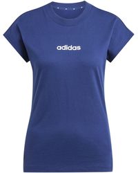 adidas - Essentials Linear Cotton T-Shirt - Lyst