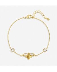 Jon Richard - Plated And Mother Of Pearl Bumblebee Bracelet - Lyst